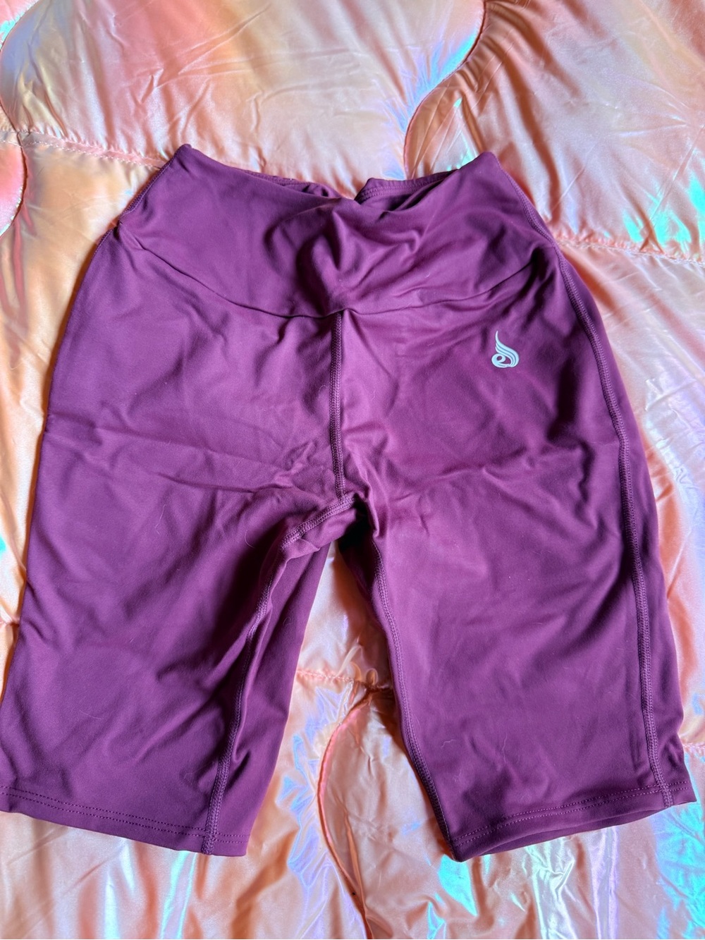 Ryderwear Plum High-Waist Bike Shorts